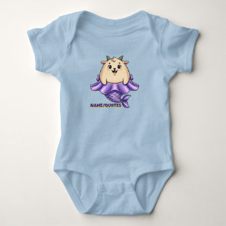 Niedlicher Steinbock-Cartoon – Whimsicaler Tierkre Baby Strampler