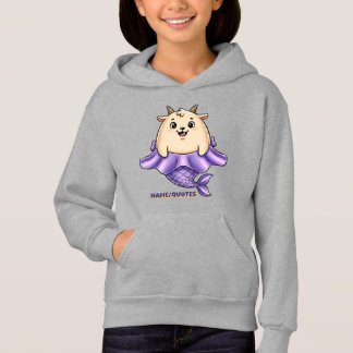 Niedlicher Steinbock-Cartoon – Whimsisches Zodiac Hoodie