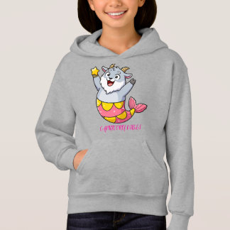 Niedlicher Steinbock-Ziegen-Meerjungfrau-Sternzeic Hoodie