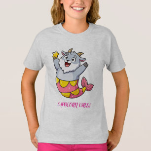 Niedlicher Steinbock-Ziegen-Meerjungfrau-Sternzeic T-Shirt