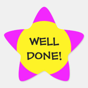 Niedlicher Sternaufkleber für die Kinderförderung Stern-Aufkleber