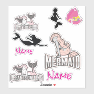 Niedlicher Sticker für die Meerjungfrau
