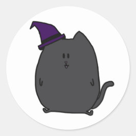 Niedlicher Sticker für Schwarze Katze