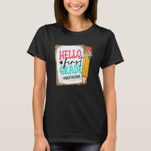 Niedlicher Stift Hallo Erste Klasse Glückwunsch er T-Shirt