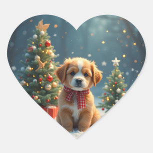 niedlicher Stift Herz-Aufkleber