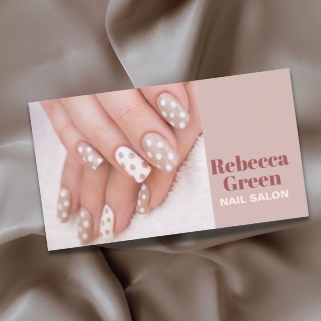 Niedlicher, stilvoller Manicurist Nail Artist Nail Visitenkarte (Cute Stylish Manicurist Nail Artist Nail Salon Business Card)
