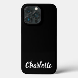 Niedlicher, stilvoller Schriftname Schwarz-weiß mo Case-Mate iPhone Hülle