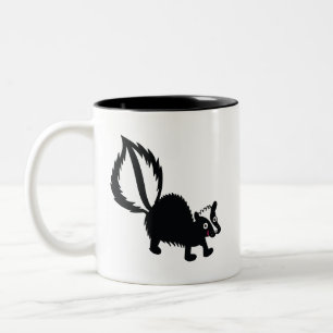 Niedlicher Stinker Skunk Prink Art Design Zweifarbige Tasse