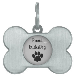 Niedlicher Stolz-Bräuner-Hund-Silber-Ton Tiermarke