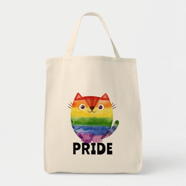 Niedlicher Stolz für Kitty Tragetasche (Vorne)