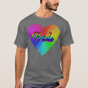 Niedlicher Stolz LGBTQ Lesbischer Regenbogen Gay T-Shirt