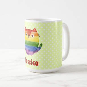 Niedlicher Stolz Wasserfarbe Personalisiert Kaffeetasse