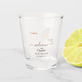 Niedlicher Storch Schnapsglas