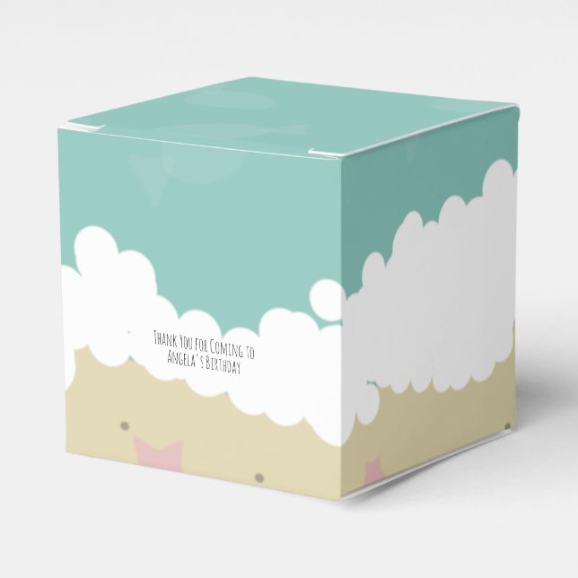 Niedlicher Strand Birthday Sand Fish Waves Gefälli Geschenkschachtel (Vorderseite)