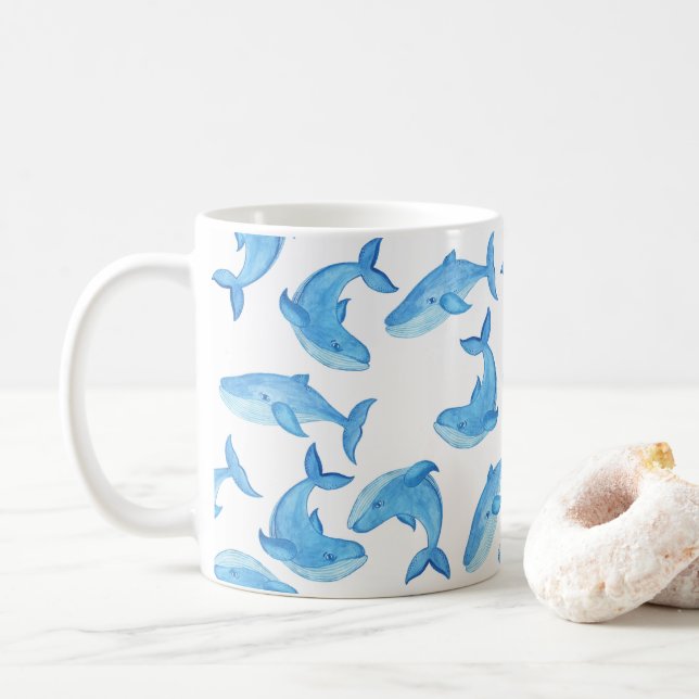 Niedlicher Strand des Blauen Waldes Kaffeetasse (Mit Donut)