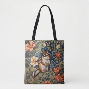 Niedlicher Streifenhörnchen-William-Morris-inspiri