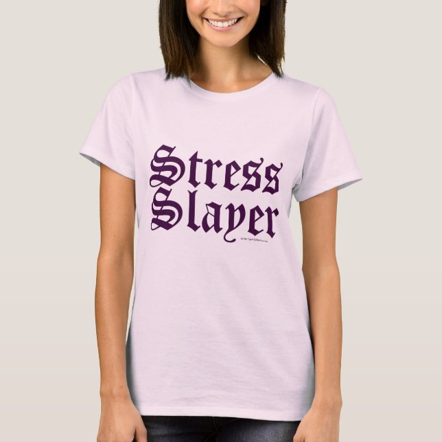 Niedlicher Stress-Slayer-Massagetherapeut LMT T-Shirt (Vorderseite)