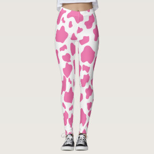 Niedlicher Strohbeeren-Kuh-Haustierdruck Leggings