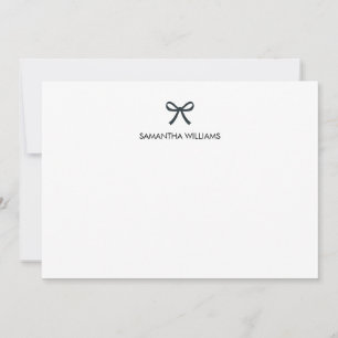 Niedlicher Stylischer Girly Monogram Name Script R Mitteilungskarte