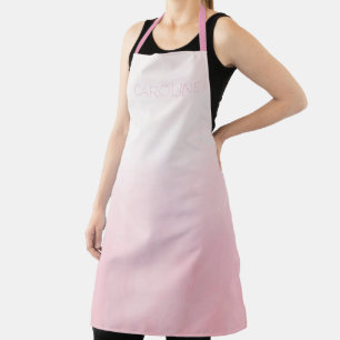Niedlicher, stylischer Watercolor Pink Ombre Effek Schürze