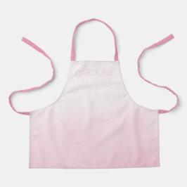 Niedlicher, stylischer Watercolor Pink Ombre Effek Schürze