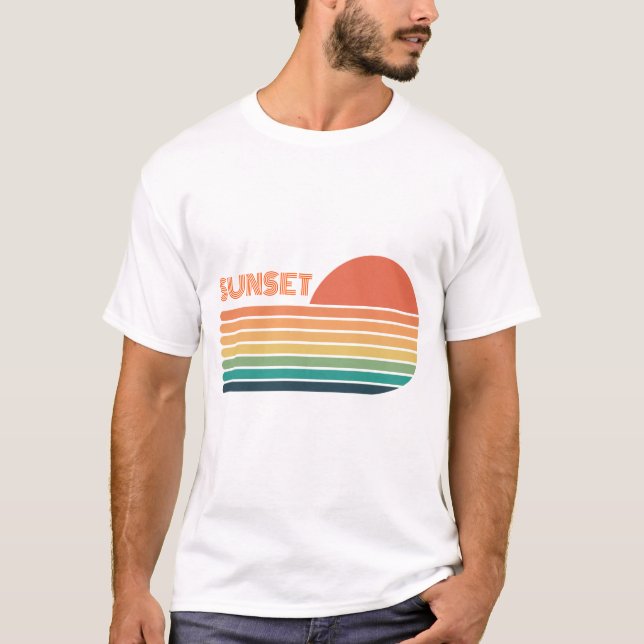 Niedlicher Sunset-T - Shirt (Vorderseite)