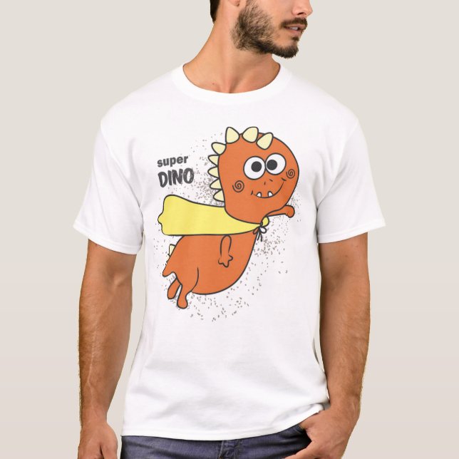Niedlicher Superdino T-Shirt (Vorderseite)