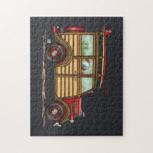 Niedlicher surfender Woody Puzzle