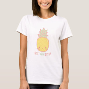 Niedlicher süß auf der Ananas tropisch T-Shirt