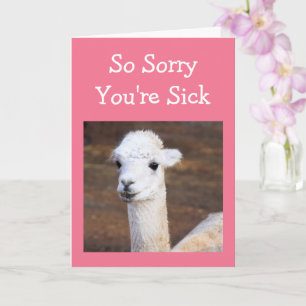 Niedlicher Sweet Llama erhält Well Card Karte