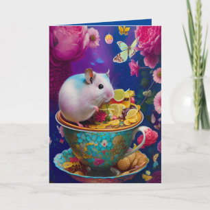 Niedlicher syrischer Hamster-Teaparty-Cup Karte