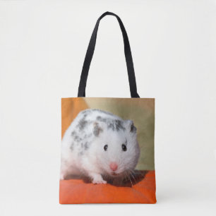 Niedlicher syrischer Hamster White Black Gepunktet
