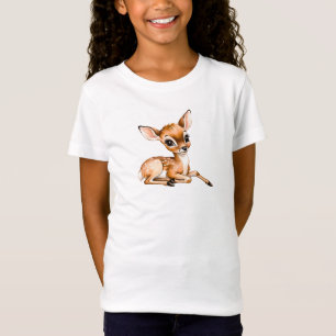 Niedlicher T - Shirt abkühlen, Hirschgeschenk,