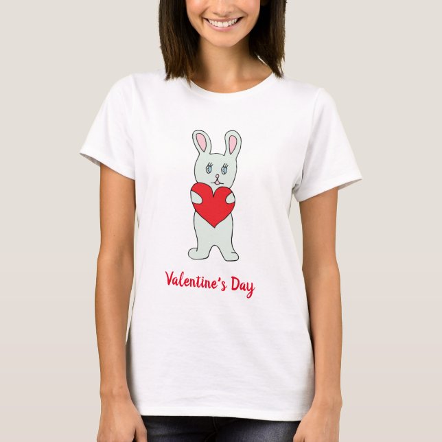 Niedlicher T - Shirt des romantischen Valentinstag (Vorderseite)