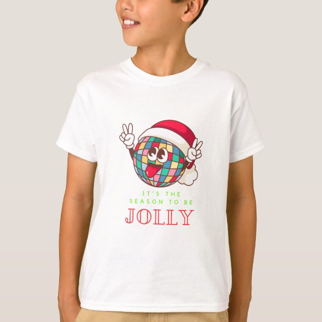 Niedlicher T - Shirt für Kinder: Jolly and Bright (Vorderseite)