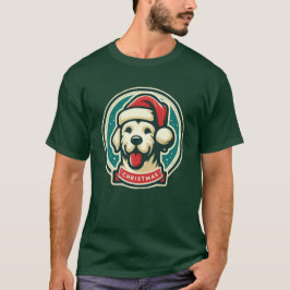 Niedlicher T - Shirt für Weihnachtshunde