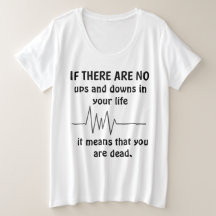 Niedlicher T - Shirt "UPS AND DOWNS"