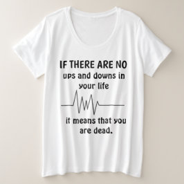 Niedlicher T - Shirt "UPS AND DOWNS"