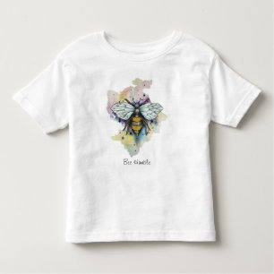 Niedlicher T - Shirt von Bienen und Regenbogen