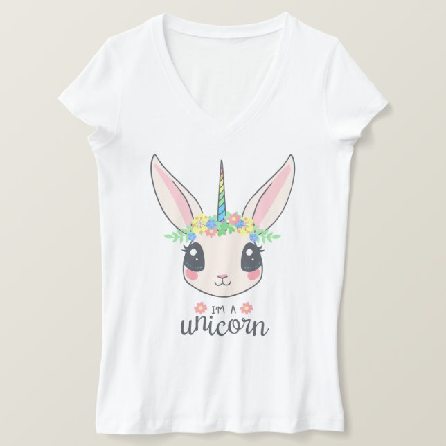 niedlicher T - Shirt von Unicorn (Design vorne)