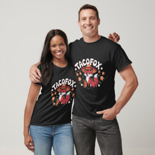Niedlicher Taco-Fuchs-Cartoon für Taco-Liebhaber T-Shirt