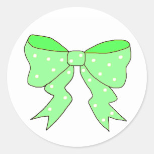 Niedlicher tadelloser Bogen Runder Aufkleber