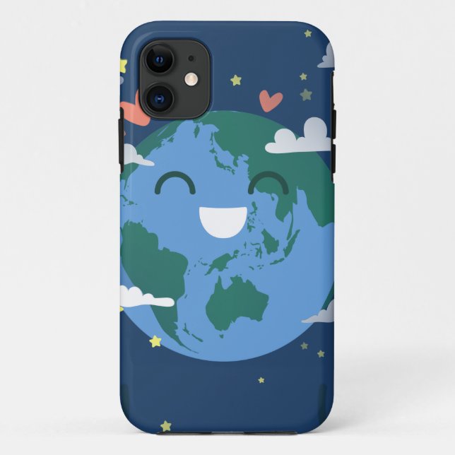 niedlicher Tag der Erde Case-Mate iPhone Hülle (Rückseite)