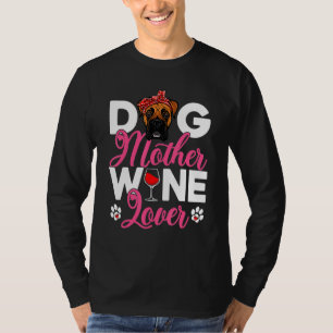 Niedlicher Tag der Hundin Mutter beim Boxer T-Shirt