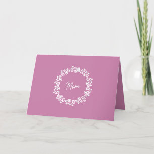 Niedlicher Tag der Minimalistischen Herzmutter Feiertagskarte
