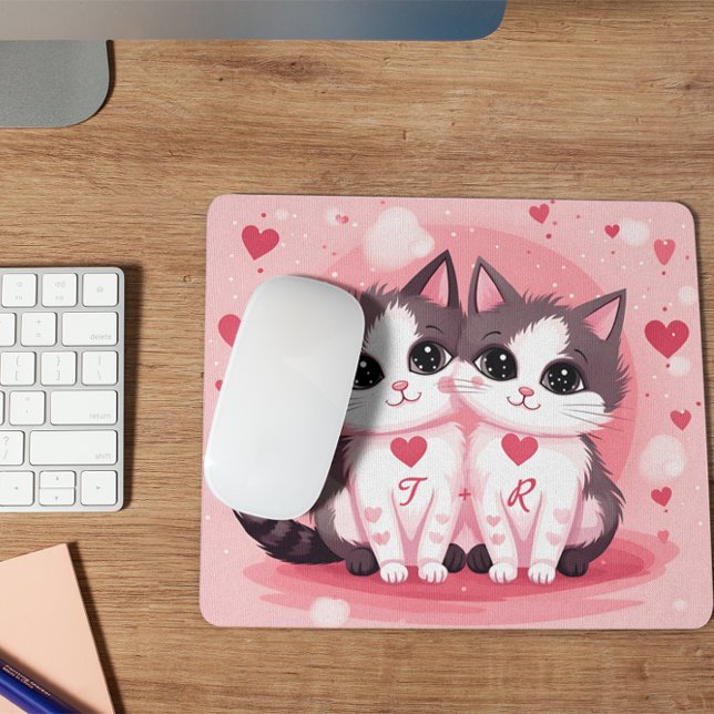 Niedlicher Tag des benutzerdefinierten Katzen Wass Mousepad (Von Creator hochgeladen)