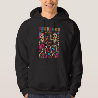Niedlicher Tag des mexikanischen Skeletts Hoodie