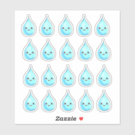 Niedlicher täglicher Wassertracker Aufkleber