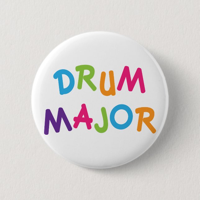 Niedlicher Tambourmajor Toon Button (Vorderseite)