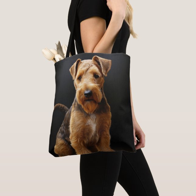 NIEDLICHER TAN & BROWN WELSH TERRIER DOG (Von Nahem)